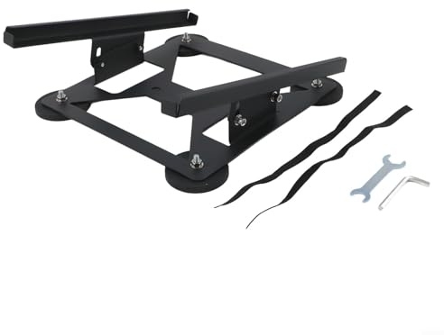 Kit tetto magnetico regolabile a 30° per Starlink Mini, in acciaio al carbonio, forte tenuta con trazione di 99,8 kg, compatibile con camper, barca, furgone (nero)