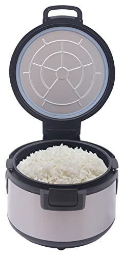 Scaldacollo da 19 l, per 30-45 persone, 100 W, con pentola interna antiaderente, 2 livelli di temperatura 68/72 °C, per gastronomia, sushi e buffet