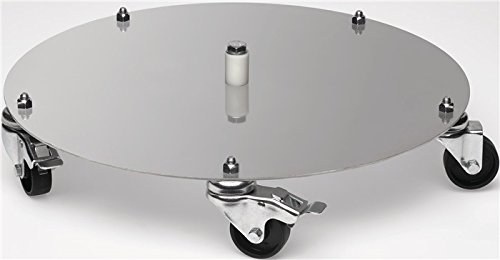 VAR GmbH Fahruntersatz f. Abfallsammler m. Doppelflügeltür verz. m. 4 Rollen