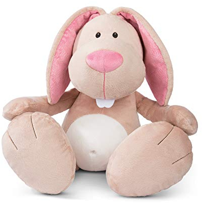 NICI 46336 Kuscheltier My Bunny 70 cm – XXL Plüschtier Hase für Mädchen, Jungen & Babys – Extra Großes Stofftier zum Kuscheln, Spielen und Schlafen – Gemütliches Riesen-Schmusetier, BEIGE/PINK