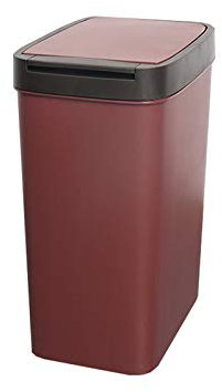 XGWML Poubelle,Poubelle en Acier Inoxydable,Poubelle à Pédale,Poubelle pour Jardin,école,Bureau,Maison Et Cuisine (Petit,Vin Rouge)