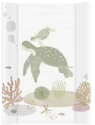 Rotho Babydesign colchón cambiador bebe Cambiador de cuña, Vida marina, color Blanco