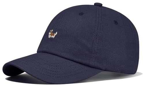 CLAPE Baumwolle Basecap Herren Damen Verstellbare Corgi Baseball Cap