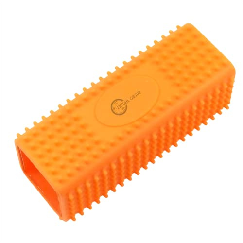 DETAIL GEAR Carpet Pet Hair Remover Block Tool - Very Effective - For Automotive, Household, Equine - Dogs, Cats, Horses etc! (2 Pack)