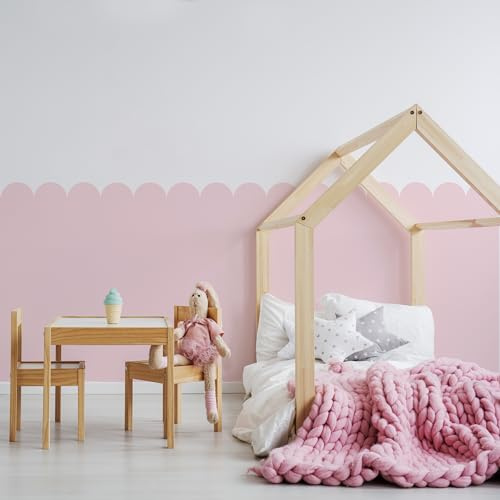 Muralo Wandtattoo Jugend, Bögen, Kindergärten, Rose - 128x120 cm | Wandsticker, Modernes Design - ideal für Kinderzimmer, für Mädchen, einfach anzubringen