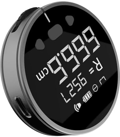 Metro a Nastro Digitale, Righello Elettronico Ad Alta Precisione 100 M con Display LCD, Piccolo Strumento di Misurazione Mobile Ricaricabile per Lunghe Distanze per Diametro