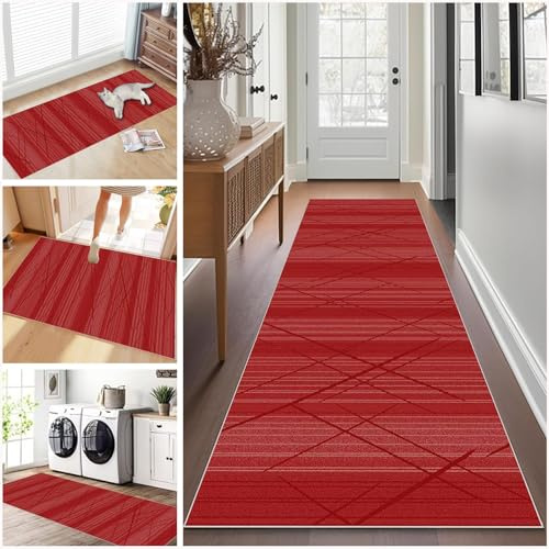 120 x 180 cm, Teppichläufer Flur, Küchenläufer Flurteppich Flurläufer Küchenteppich, Lang Waschbar Küche Teppich läufer, Kurzflor Korridor Teppich Läufer für Eingang Flur Schlafzimmer Wohnzimmer