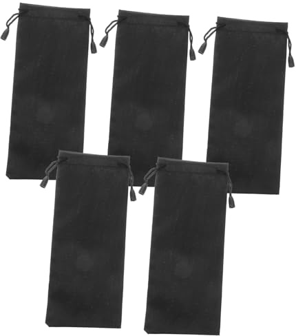 Aufbewahrungstaschen für Zeltheringe aus Polyester TAFT Schwarz | Leichtes Organisationsset, für Wildnis und Campingeinsatz, Praktische 5 Stück-packung