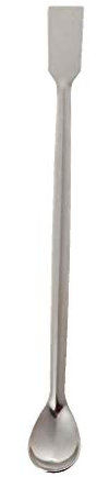 Cuillère en acier inoxydable à long manche - Excellente tige à mélanger - Cuillère à manche rond - Cuillère dorée et argentée pour bricolage à la maison