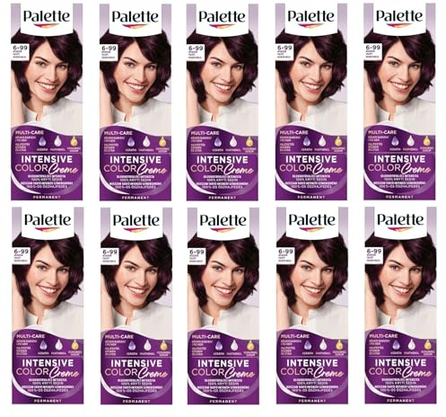 Confezione da 10 palette di colori intensi, 6 – 99 (V5), colore viola intenso, confezione completa, con istruzioni (lingua italiana non garantita)