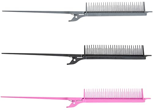 Veemoon 3 pezzi Pettine Pettini per Cotonatura e per Parrucchieri e Domestico Colori Rosa e per Styling e Colorazione