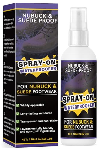 Nayrmaer Shoe Protector Spray 120ml, Waterproof Spray Dries Fast, Rain and Stain Waterproofing Protector for Boots, Sneaker, Leather, Nubuck, Suede and Sabrics Footwear