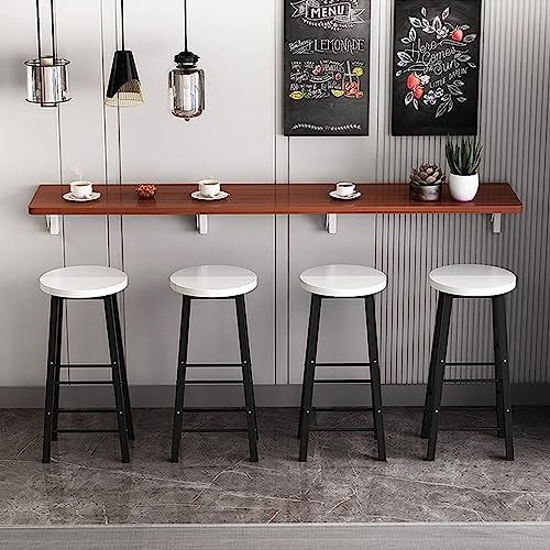 Mesa de comedor plegable montada en la pared que ahorra espacio para cocina y bar, diseño elegante ajustable, perfecto para tiendas de té con leche y experiencia gastronómica sin esfuerzo