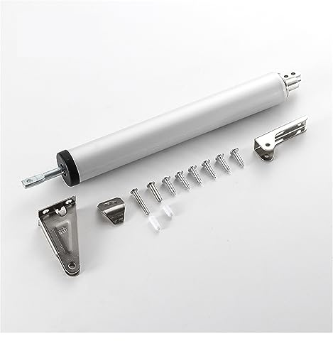 Ouvre-porte coulissant électrique automatique avec ferme-porte à ressort, arrêt de positionnement à 90°, vitesse réglable, dispositif de fermeture de porte pour matériel de meubles (marron)