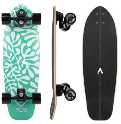 ACTA Surfskate 31 | Surf-Skate 7 Plis - Trucks Curve | Idéal pour Pumptrack, Cruising et Carver - pour débutants & intermédiaires