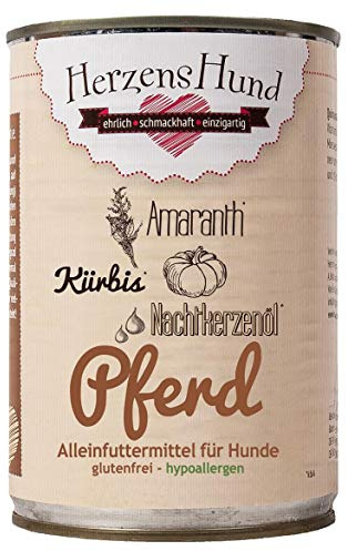 Herzenshund Pferd mit Bio-Kürbis 400g