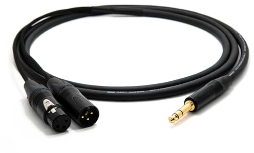 enoaudio Mogami 2930 Insert Kabel | Neutrik Gold 6,3mm TRS klinke - XLR (in/out) | HiFi, 2.0 m