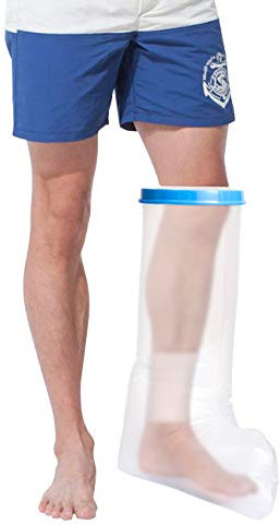 LIHAO Protections pour Plâtre, Housse de Protection pour Blessé, Protège-Plâtre pour Douche Salle de Bain, Housse de Douche pour Pieds Étanche Réutilisable pour Adulte 67 * 44.5 cm