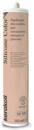 Kerakoll SILICONE COLOR KK129 sigillante decorativo piastrelle ceramiche mosaici e piscine 310 ML