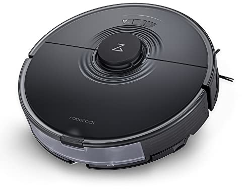 roborock S7 Robot Aspirateur Application Alexa 2500Pa Surveillance de la cartographie à Plusieurs Niveaux Détection de Tapis Brosse en Caoutchouc Intelligent Animaux de Compagnie, sols durs (Noir)