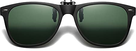 YAMEIZE Polarized Clip-on Sunglasses - For Women Men Flip Up UV400 Protection Sunglasses Outdoor Driving