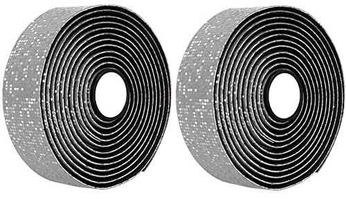 Asudaro Anti-Rutsch Fahrradlenkerband, 2St Fahrrad Lenkerband Anti-Shake Tapes Fahrrad Radfahren Lenkerband PU Leder Atmungsaktiv Weiche Anti-Rutsch Radfahren Fahrrad Lenkerband Roadbike-Band,grau