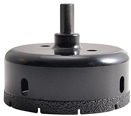 KATUR Diamond Drill Bit Brazed Core Hole Saw 85mm, Hollow Hole Cutter for Glass, Porcelain, Tile, Marble, Ceramic, Granite