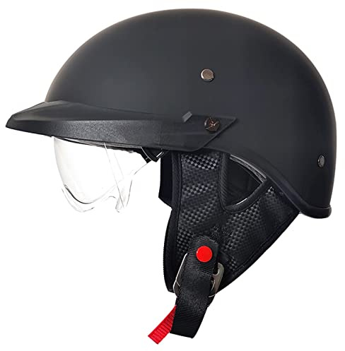 Casque Moto Bol Jet Open Face Classic Sun Casque Moto Jet Vintage avec Visière,ECE Homologué en pour Scooter Chopper - Casque de Moto Homme Et Femme Pilot Demi-Jet