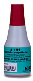 Schnelltrocknende universelle Stempelfarbe - Rot - Noris #191-50ml