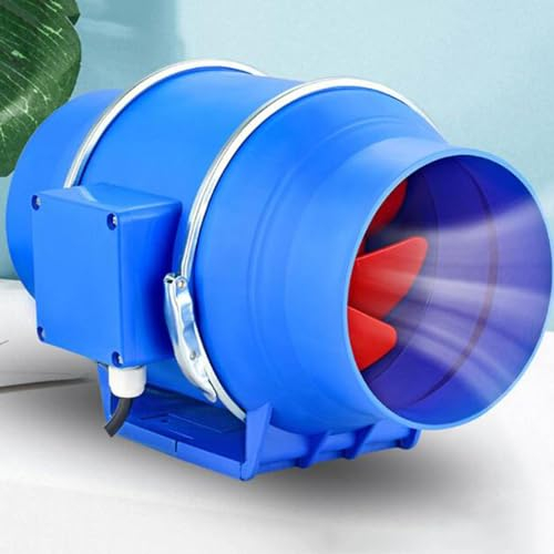 BETAM Ventilatore Industriale,Ad Alta Potenza Ventola Aspirazione, Professionale Aspiratore Bagno,Regolazione A 2 velocità,per Booster, Tenda di Crescita,Idroponica Soffiatore di Scarico,6 Inches