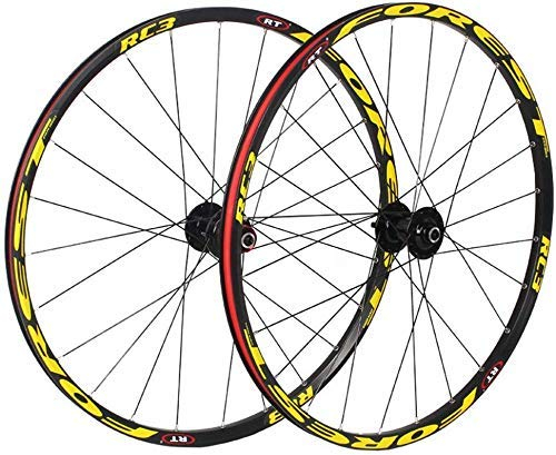Paire de Roues de vélo de Montagne Roues de vélo de 26 Pouces Ensemble de Roues de Frein à Disque en Alliage d'aluminium à Double paroi à dégagement Rapide Roulement Palin 8/9/10 Vitesses Dynamo de