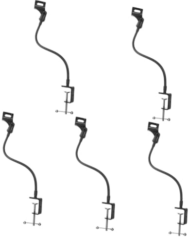 TOYANDONA 5sets Mic Stand Microphone Stand Mic Arm Desk Phone Rack Flexible Tube Cell Phone Racks Hose Cell Shelves Hose Holders Shelves Mount