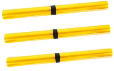 ULTECHNOVO 3stücke Tönungsfolie Für Autos Gelbe PVC-scheinwerferfolie Lichttönungsfolie Schutz Vor Kratzern Kompatibel Mit Nebelscheinwerfern Einfache Selbstmontage Transparente Scheinwerfera