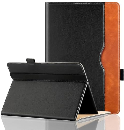 Ytaland Universal Hülle für TECLAST T65 MAX 13 Zoll, Kompatibel mit Lenovo Idea Tab Pro Tablet 12.7, für Blackview MEGA8 13, Multi-View PU Leder Hülle für 12,5-13 Zoll Tablet (Schwarz)