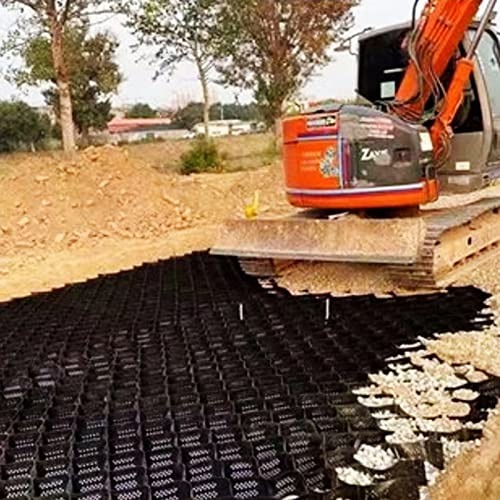 Grande griglia di stabilizzazione per ghiaia per giardino vialetto 2 confezioni extra large griglia stabilizzatore per terreno per uso esterno Materiale plastico LxH Dimensioni: 1 x 1 m