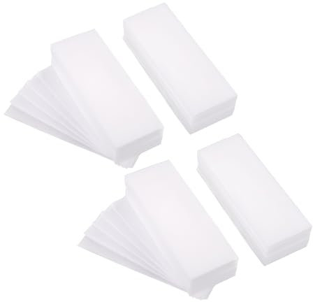 400 Pcs Non-Woven Wax Strips for Arms, Eyebrow Hair, Underarms & Face Hair Removal,Waxing Strips,Wax Paper Gentle & Effective(Size:10CM*4CM/3.9in*1.6in)