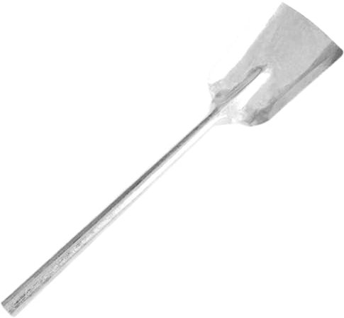 Palabra de cenizas, pala de chimenea, manejo largo de hierro herramientas de uso múltiple de carbón para mezclar, mover tierra, arena, cemento, nieve, carbón