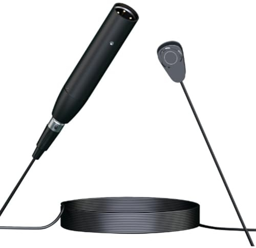 Wrtysully Micrófono de Violín con Cable GC411 para Instrumentos Musicales, Micrófonos de Condensador, Captación Omnidireccional con Cable de 5 M