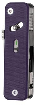 ROXON S503G 9 in 1 Mini Multi Tool EDC Pocket Knife Multitool with G10 Handle,Scissors,Screwdriver,Threader,Awl, Flat Screwdriver,Ruler,Tweezers for Outdoors Fishing Camping,Gifts for Men (Purple)