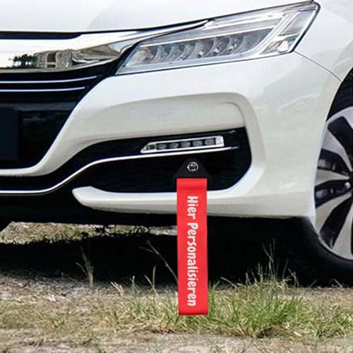 Individualisiertes Abschleppseil Auto – Personalisiertes Abschleppband & Abschleppgurt als Stoßstangendekoration aus Nylon für PKW & Anhänger