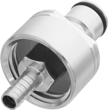 TOPPERFUN Stainless Steel Carbonation Cap Adapter for Beverage Dispensers Pressure Relief Valve Connector for Industrial Pipelines Valve Fitting for Food Processing and Pipe Conversion