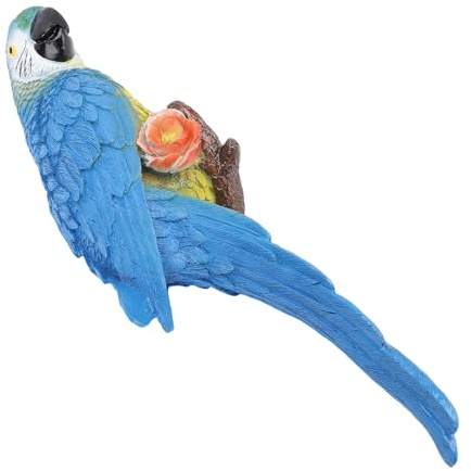 Fabater Capacité de Perroquet Réaliste de la Figure de Perroquet à la Résine à Couleurs Animées pour le Jardin, le Balcon et la Décoration de Terrasse (#2)