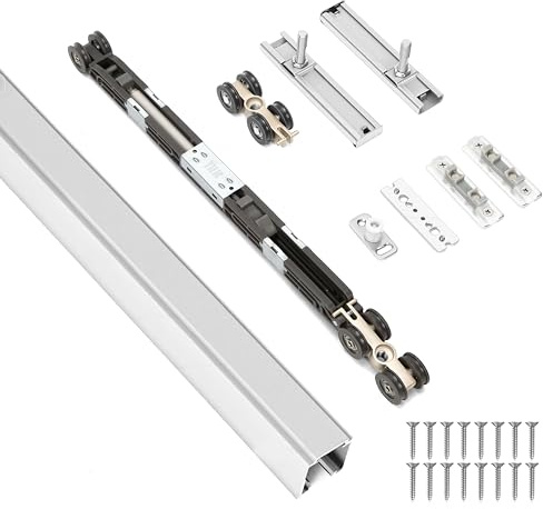 HBL' 1.8M Heavy Duty Pocket Door Hardware Kit with Soft Close Feature