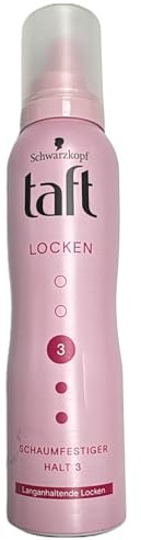 6er Pack - Schwarzkopf Taft Schaumfestiger, Halt 3 - Locken - 150ml