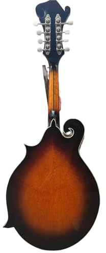 Mandolina Para Principiantes Mandolina En Forma De F Tallada A Mano Tapa Madera Maciza Parte Trasera Arce Instrumento Musical Profesional