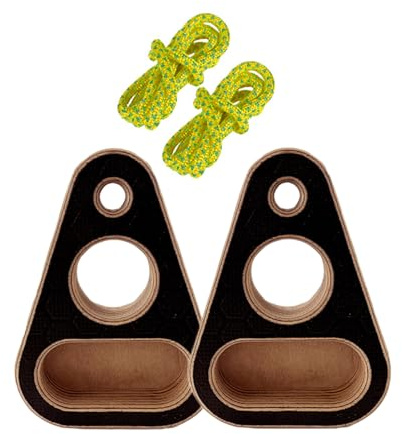 Hangboard Rock Climbing – Tavola da Allenamento in Legno, Attrezzatura da Allenamento, Strumento per l'arrampicata per Uomini, Adulti, Principianti, Palestra Domestica, Garage o Appartamento