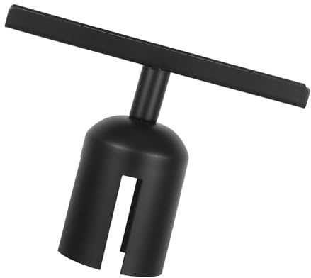 Baluue Stainless Steel Stanchion Sign Clamp Bracket Horizontal Metal Sign Holder Clip for Retail Queue Control Airport Advertising Display