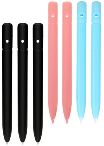 ULTECHNOVO Set 7 Penne Stilo per Tablet Impugnatura Comoda e Materiale Plastico, Compatibili Touch Screen e Tavoletta LCD per Appunti e Disegno Precisi