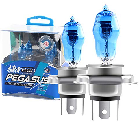 2 Unids H4 100 W Super Brillante Xenón Blanco 6000 K Lámpara Halógena 12 V Luz Antiniebla Bombilla de Repuesto de Faro de Coche
