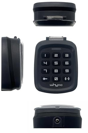 TASTIERA TASTIERINO NUMERICA VIA RADIO SENZA FILI PULSANTIERA WIRELESS NERO KP